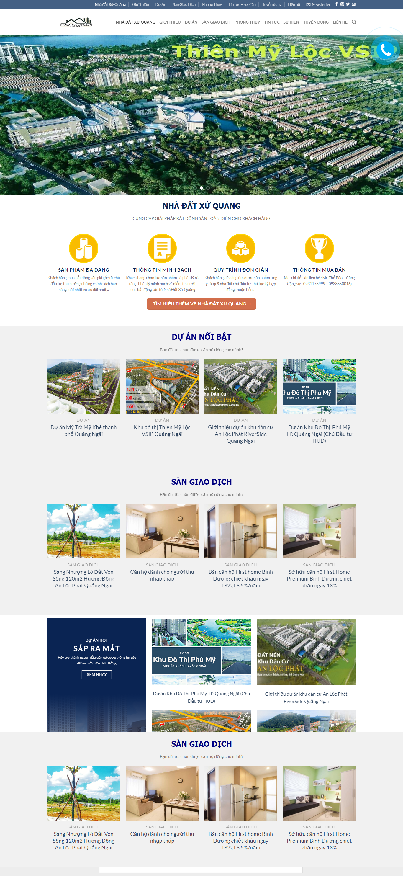 Thiết kế website bất động sản Quy Nhơn chuyên nghiệp